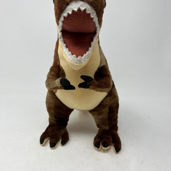 Wild Republic Dinosaur T-Rex Plush 12” Brown & Beige Toy Stuffed Animal - Picture 5 of 10